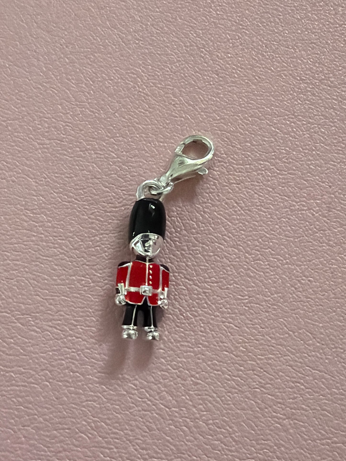 Genuine Thomas Sabo Enamel London Soldier Dangle Clip Charm