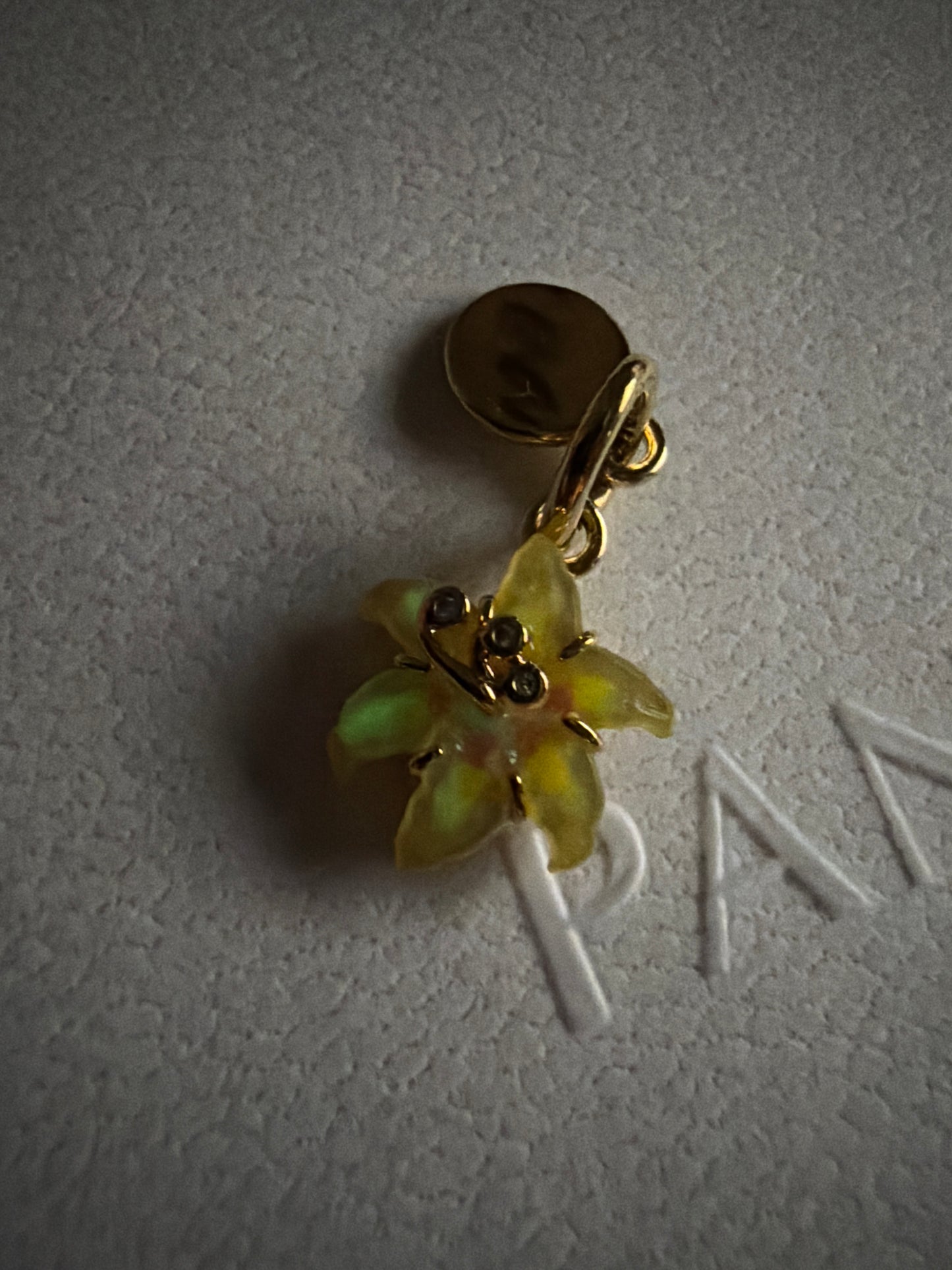 Genuine Pandora Disney Tangled Sundrop Flower Glow-in-the-dark Charm