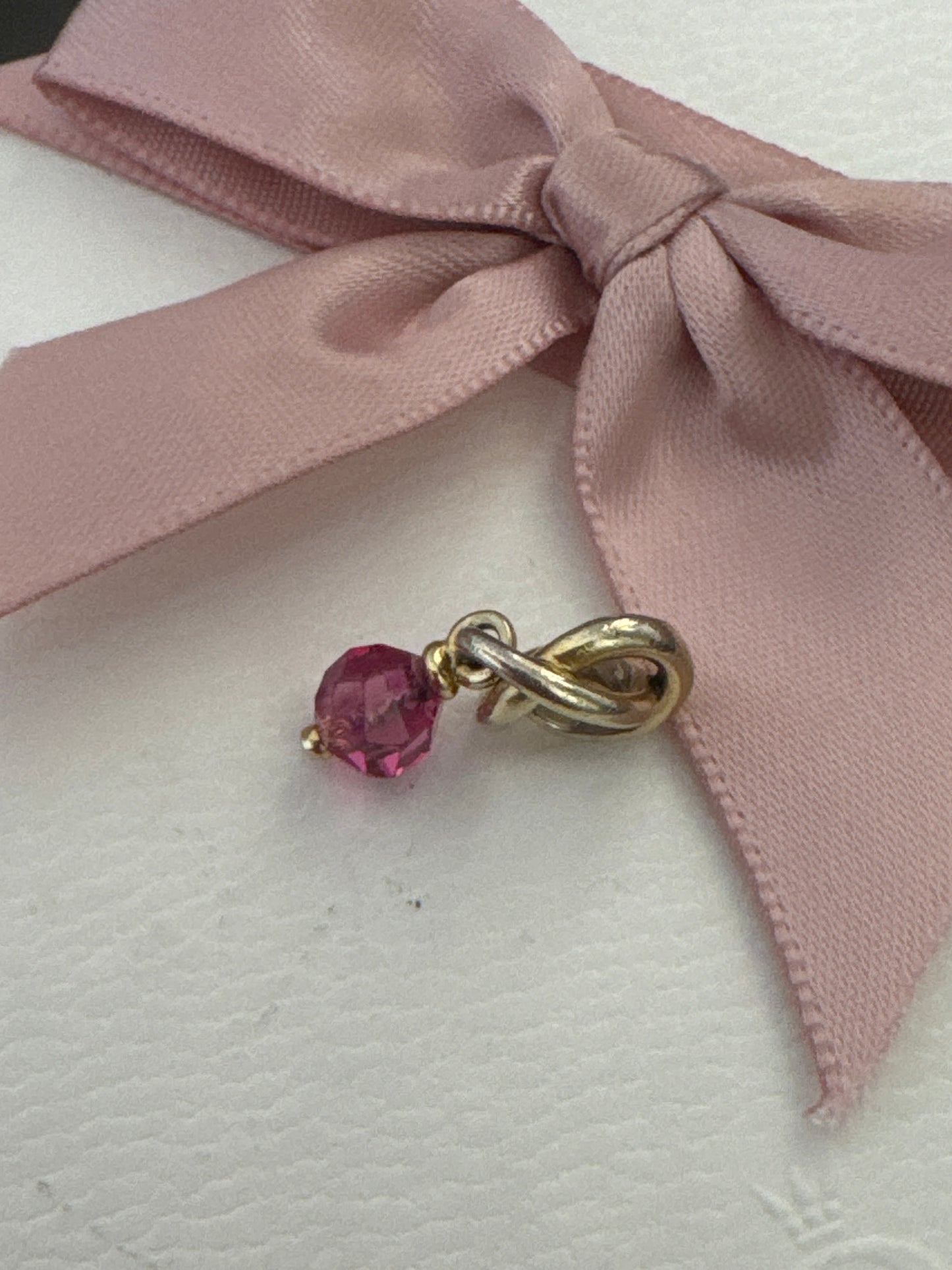Genuine Pandora New Style Shine October Pink Birthstone Dangle Charm
