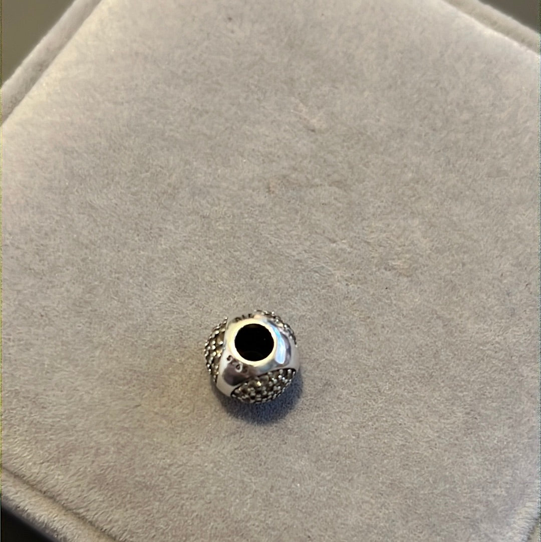 Genuine Pandora Pave Sparkle Circles Charm Clear