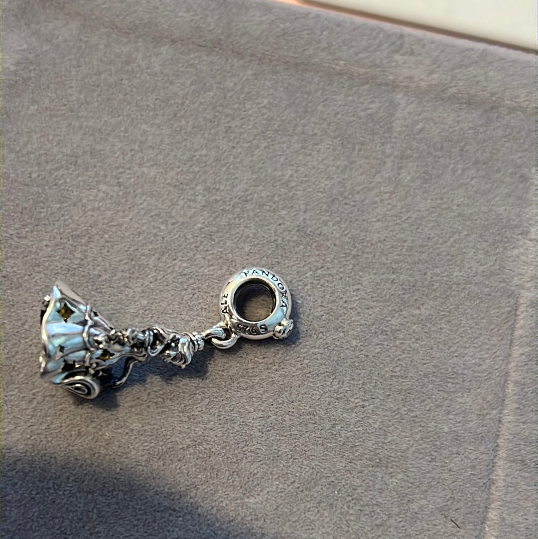 Genuine Pandora Beauty and the Beast Belle Princess Dangle Charm