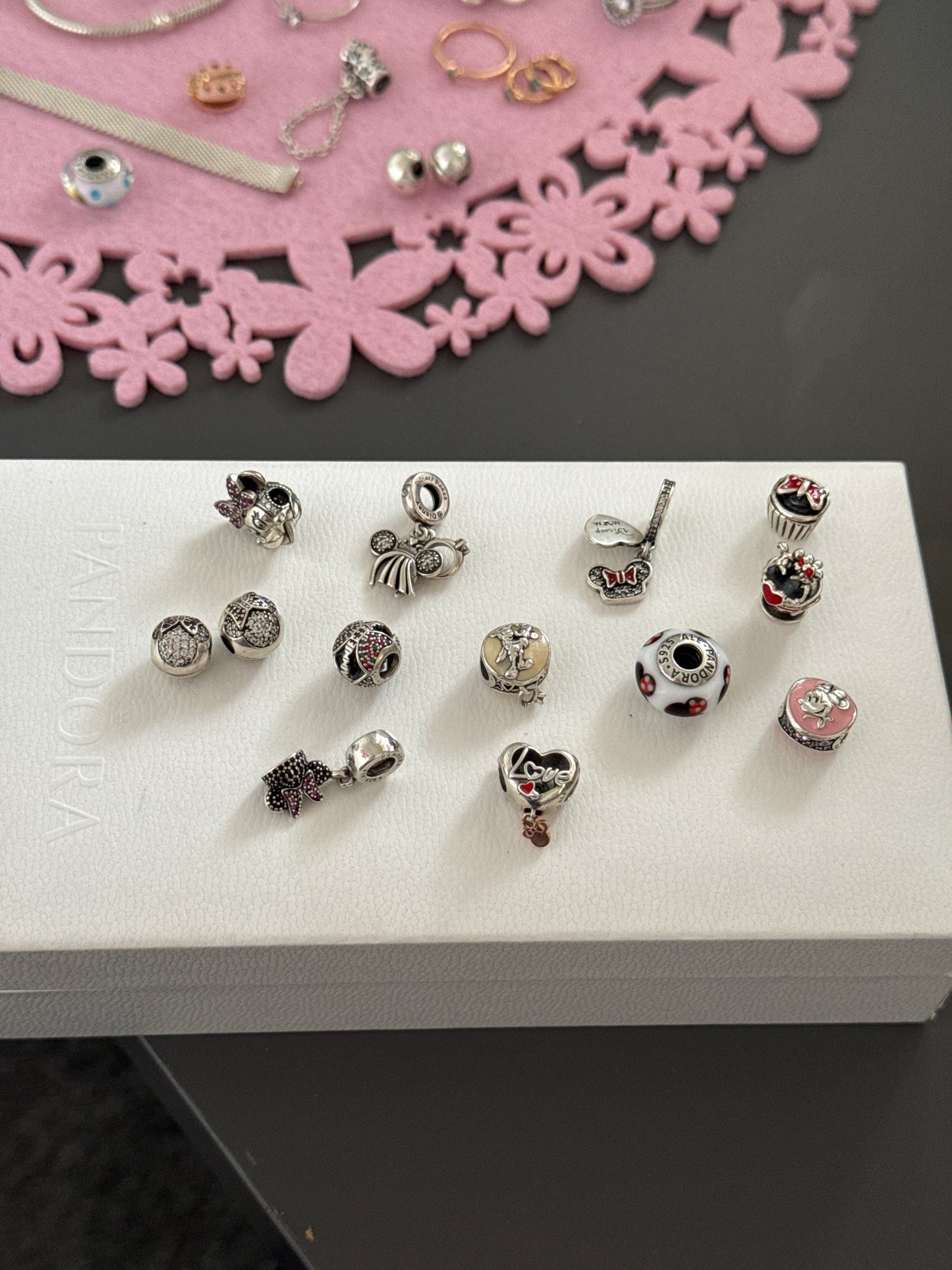 Sterling Silver Disney Bundle of Charms and Clips