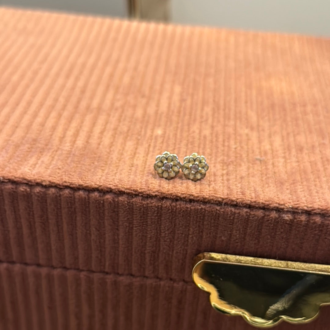 Genuine Pandora Pink Magnolia Flower Stud Earrings