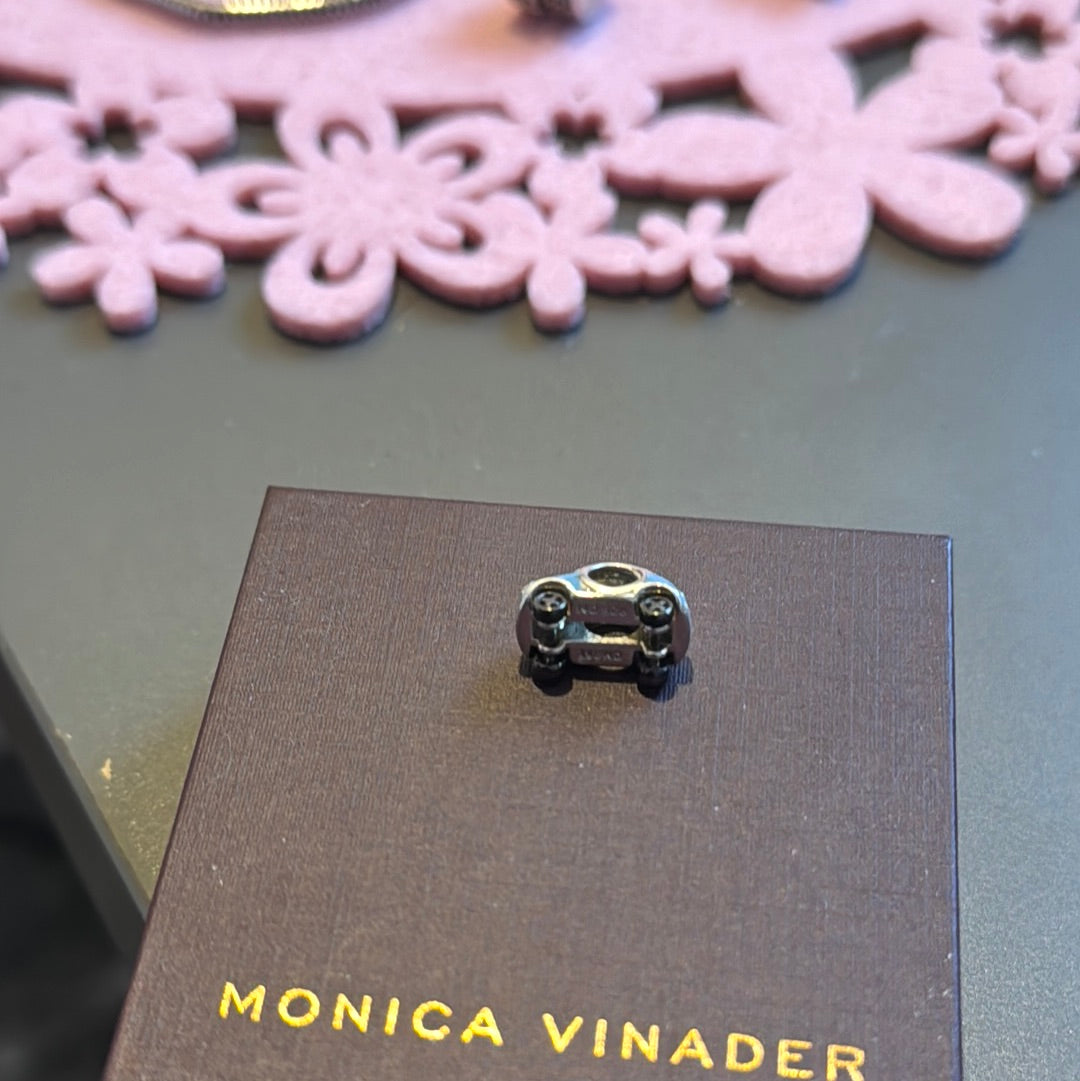 Genuine Chamilia Blue Enamel Car Charm Transport Charm Travel with Working Wheels
