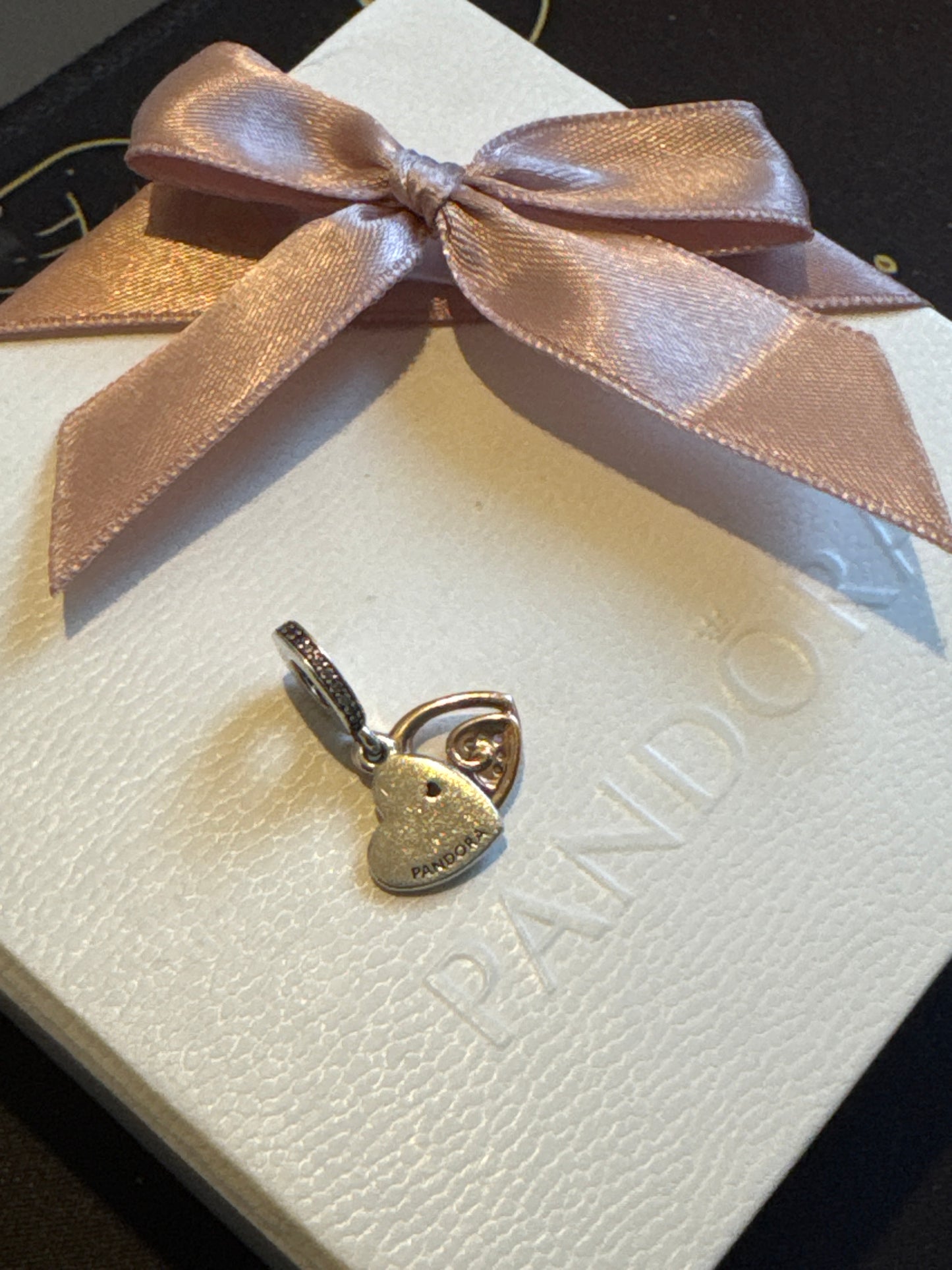 Genuine Pandora Rose Gold Heart of the Family Dangle Charm