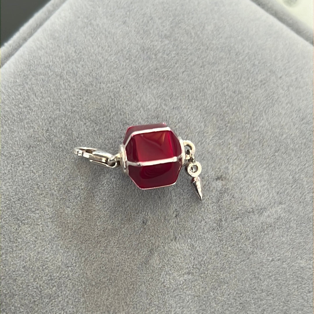 Genuine Thomas Sabo Red Lantern Dangle Clip Charm