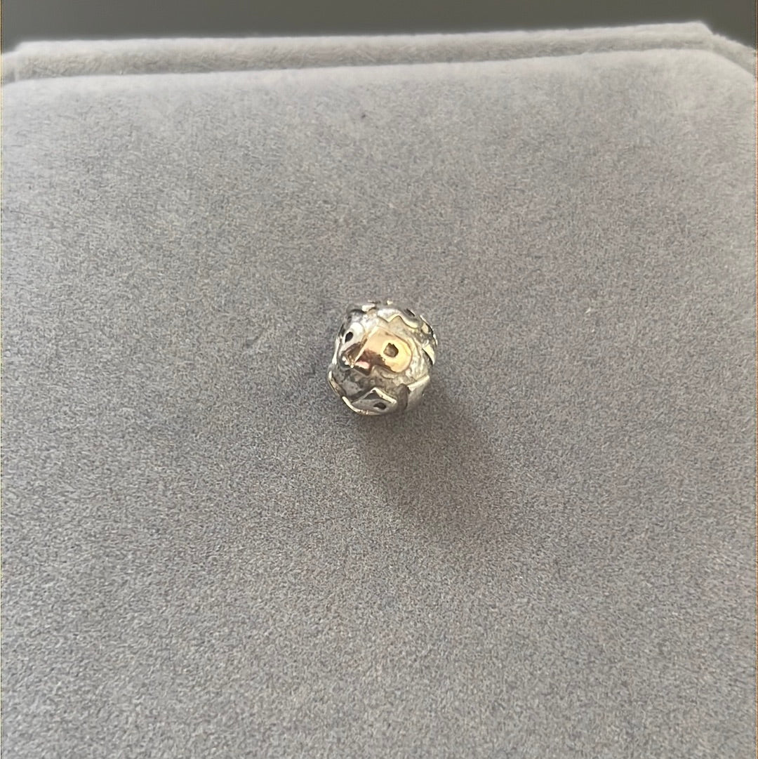 Genuine Pandora Retired Two Tone Letter P