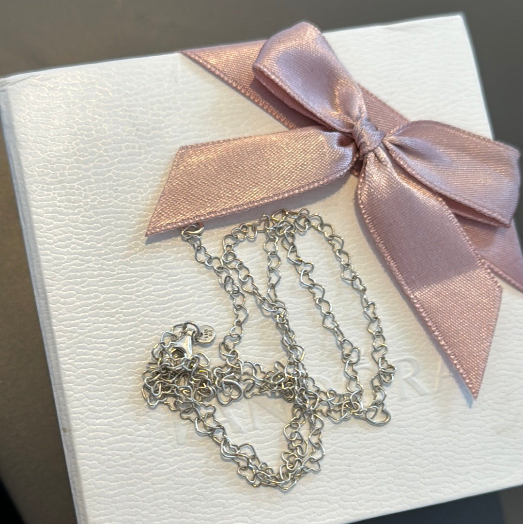 Genuine Pandora Heart Chain Necklace 60cm