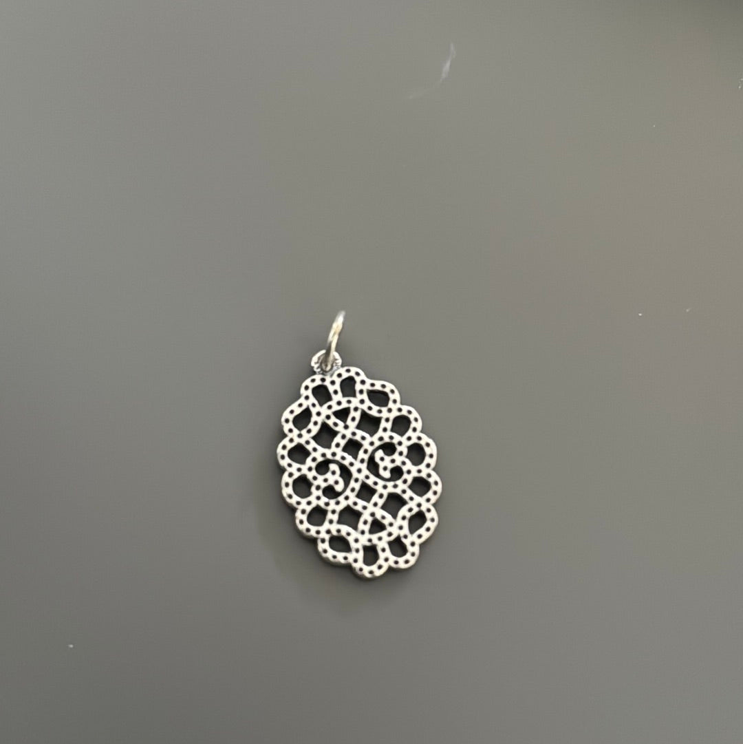 Genuine Pandora Sparkling Open Lace Pendant RARE