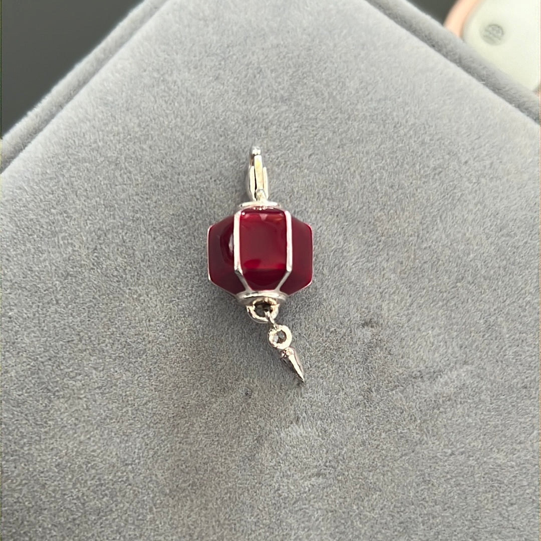 Genuine Thomas Sabo Red Lantern Dangle Clip Charm