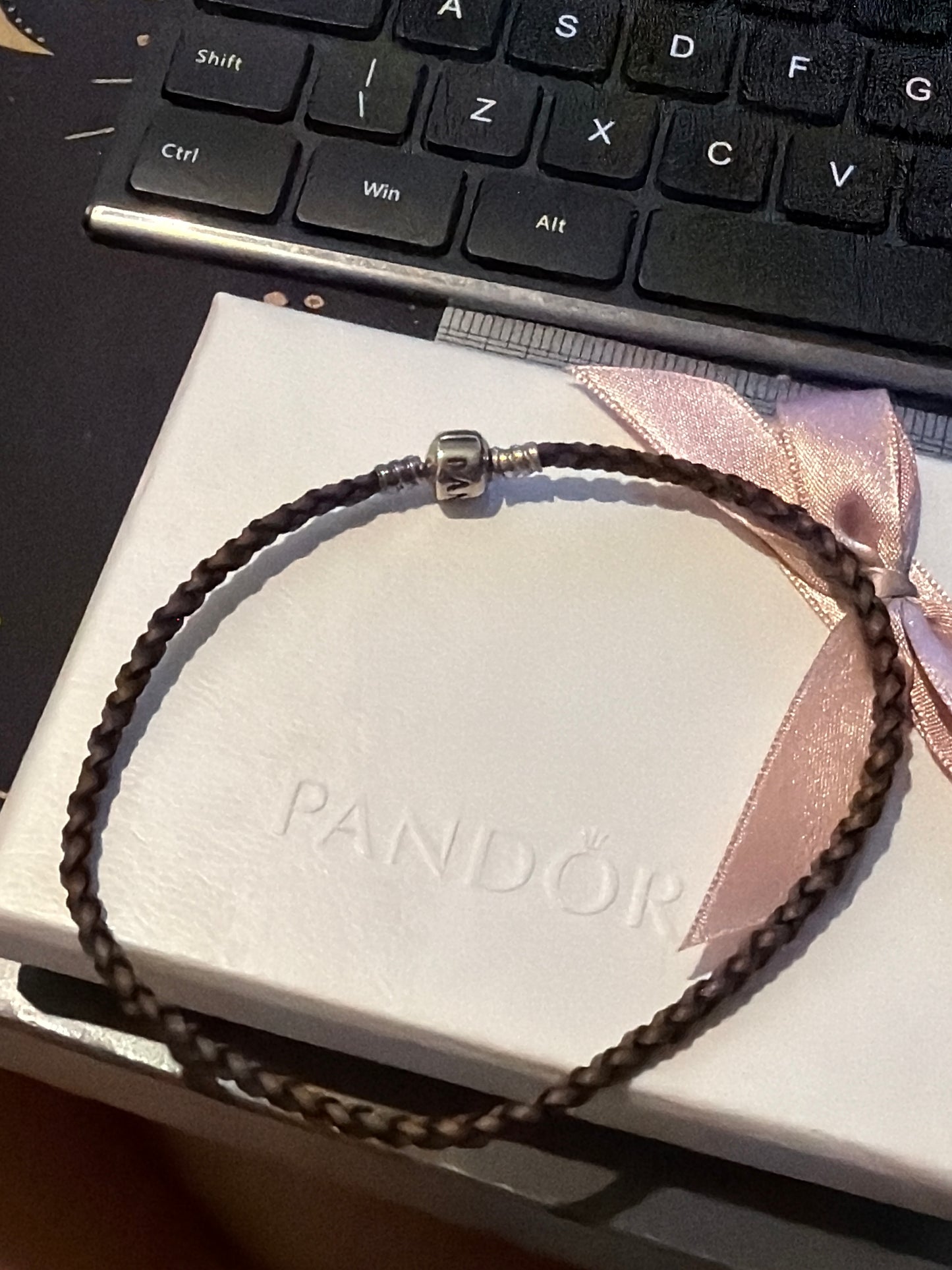 Genuine Pandora Leather Large Bracelet/ Anklet 27cm