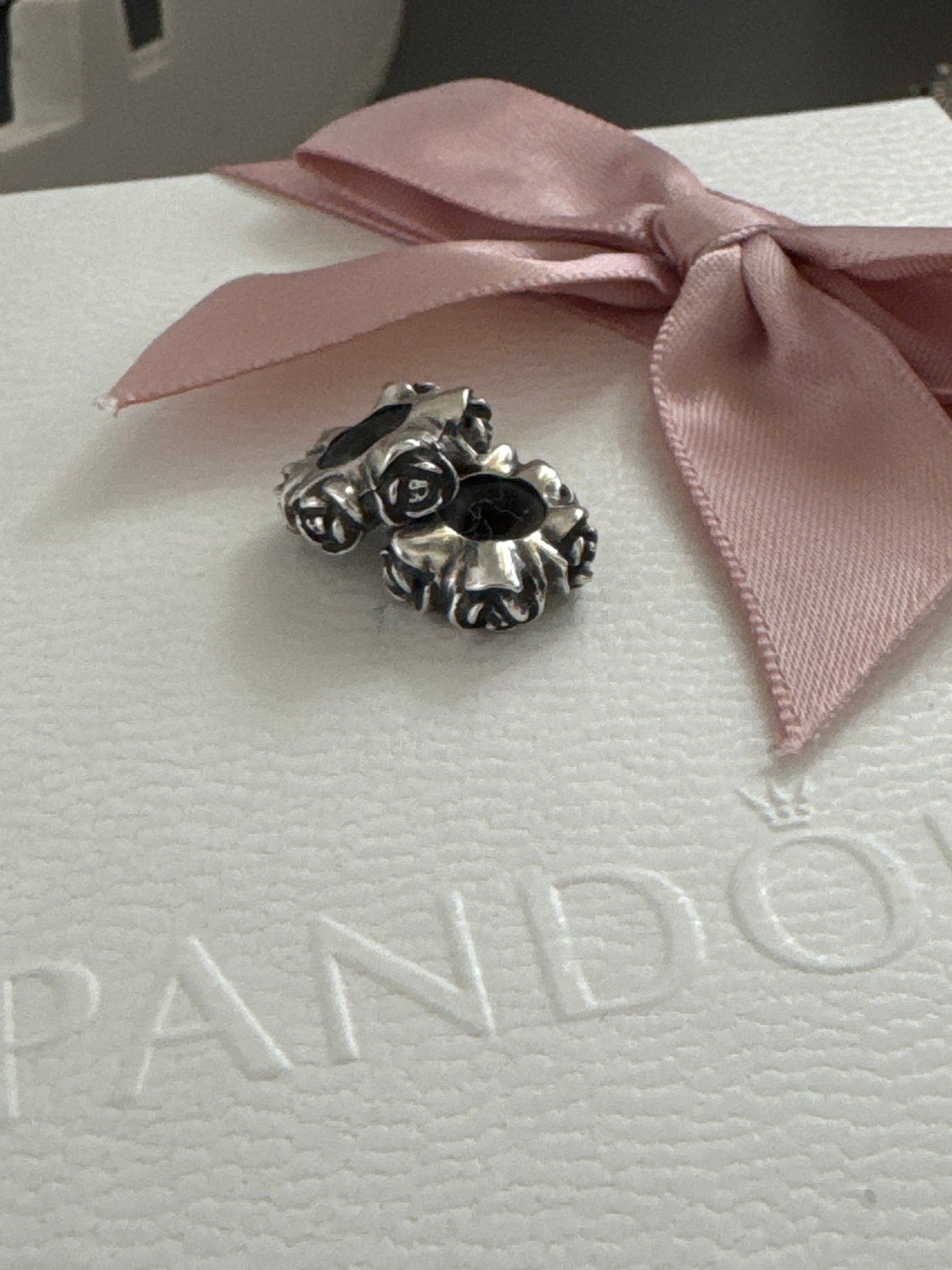 Genuine Trollbeads Pair of Rose Flower Silicone Spacers