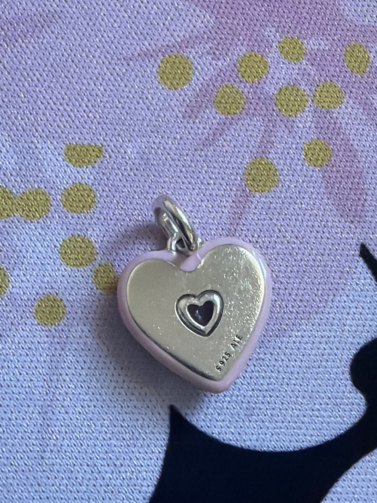 Genuine Pandora Radiating Heart Me CZ Medallion Charm