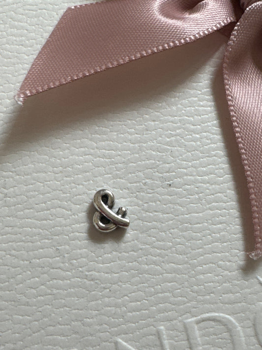 Genuine Pandora & Ampersand Sign With Hearts Petite Charm