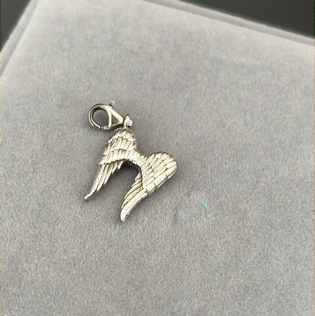 Genuine Thomas Sabo Sterling Silver Feather Angel Wing Clip Charm