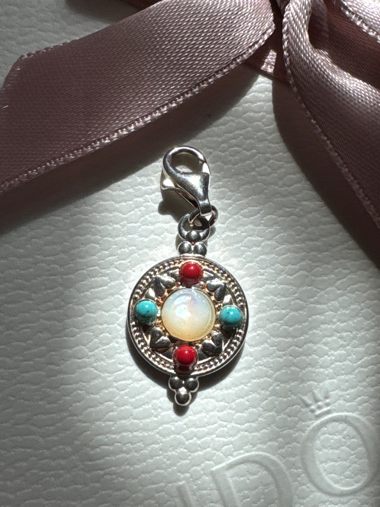 Genuine Thomas Sabo Lotus Coin Ethnic Clip Charm Dangle
