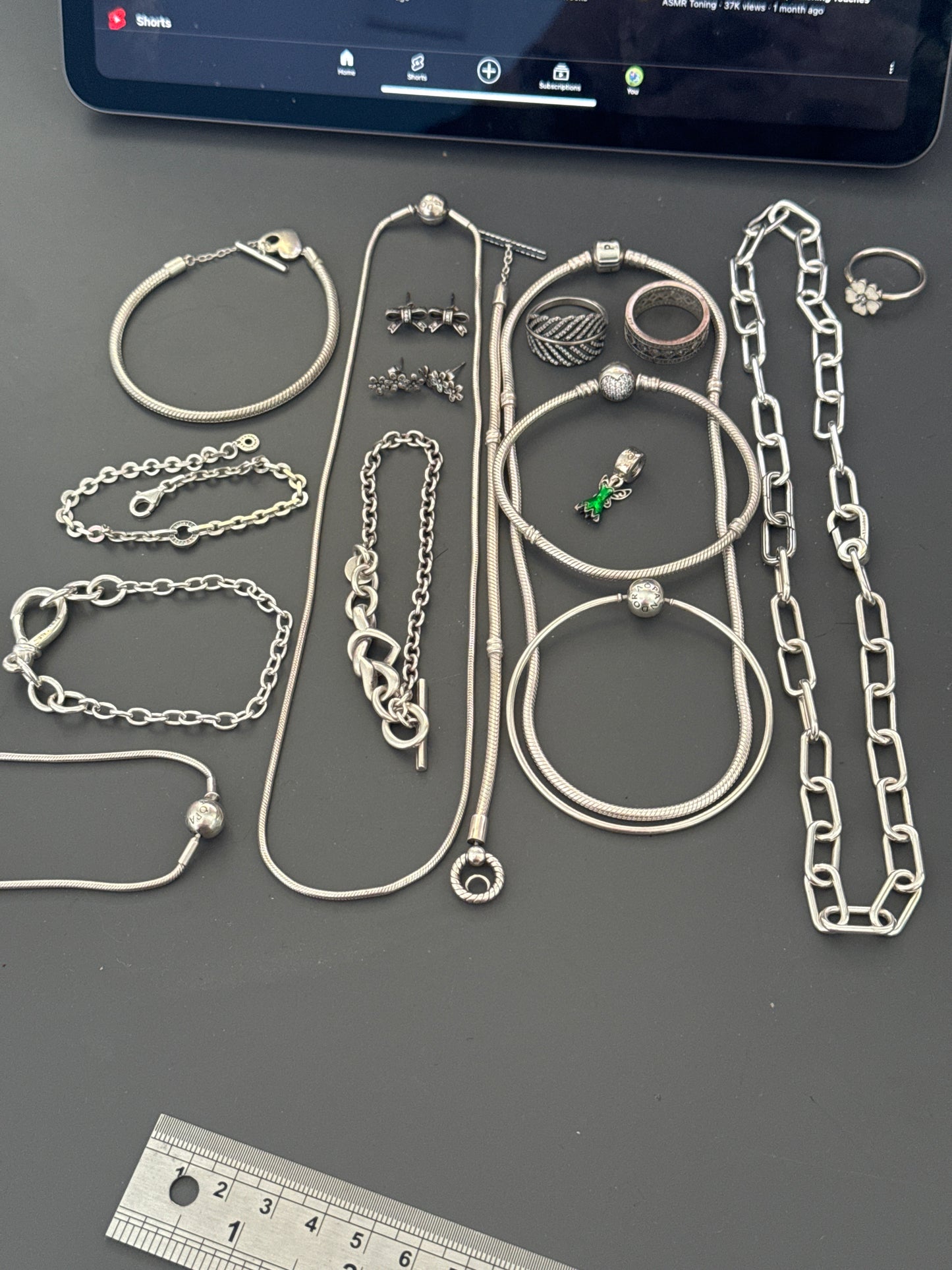 Bundle of Sterling Silver Jewellery 17 items - NOT PANDORA