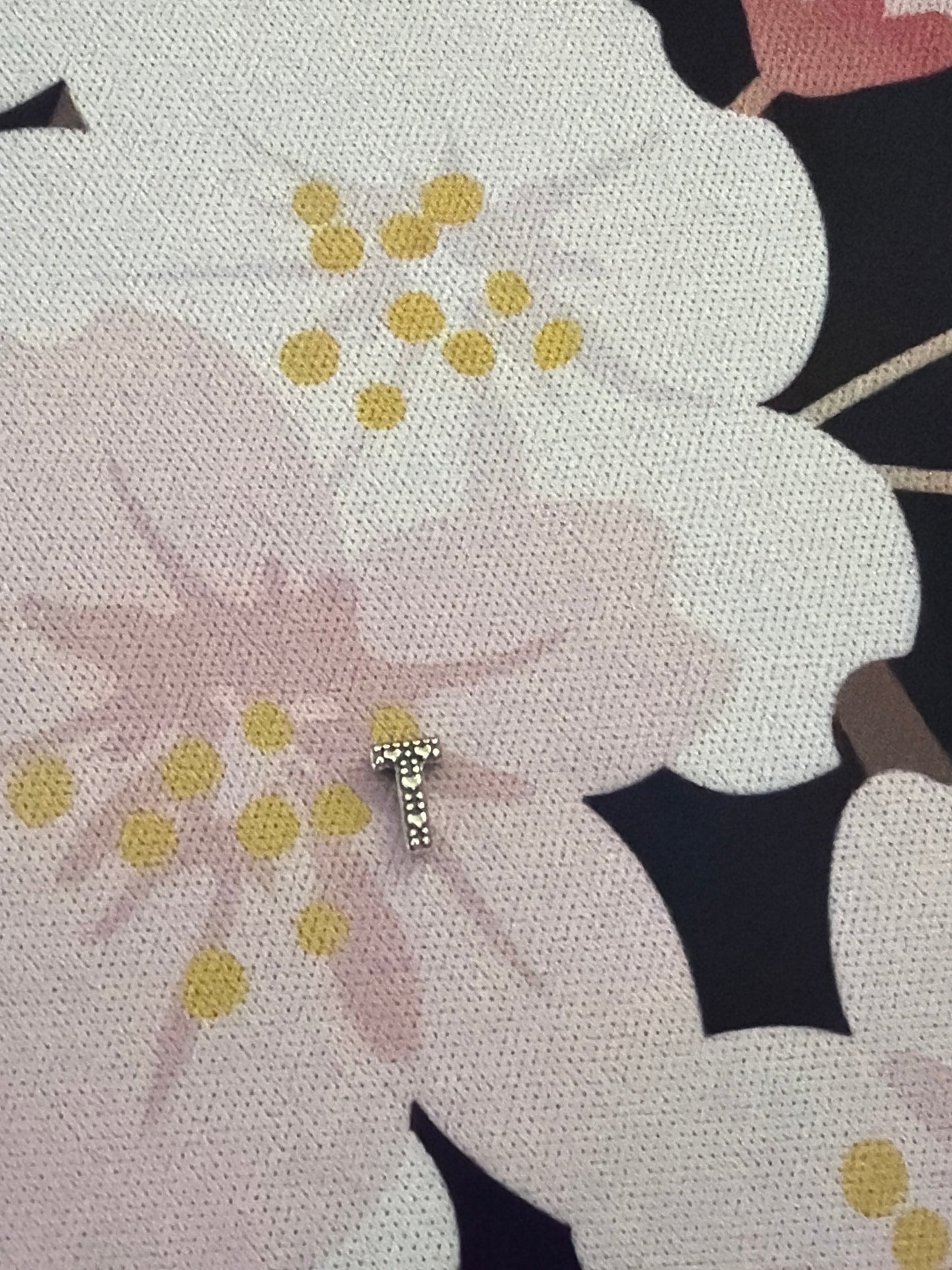 Genuine Pandora Letter T With Hearts Petite Charm