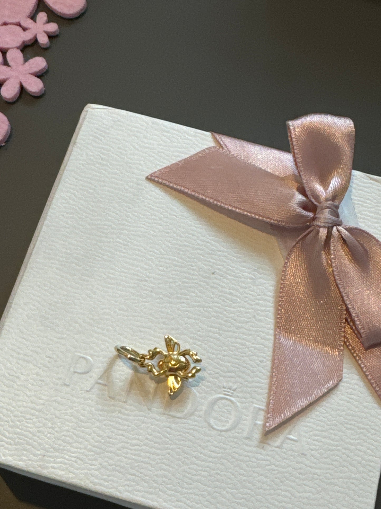 Genuine Pandora Disney Shine Gold Scarab Beetle Dangle Aladdin Charm