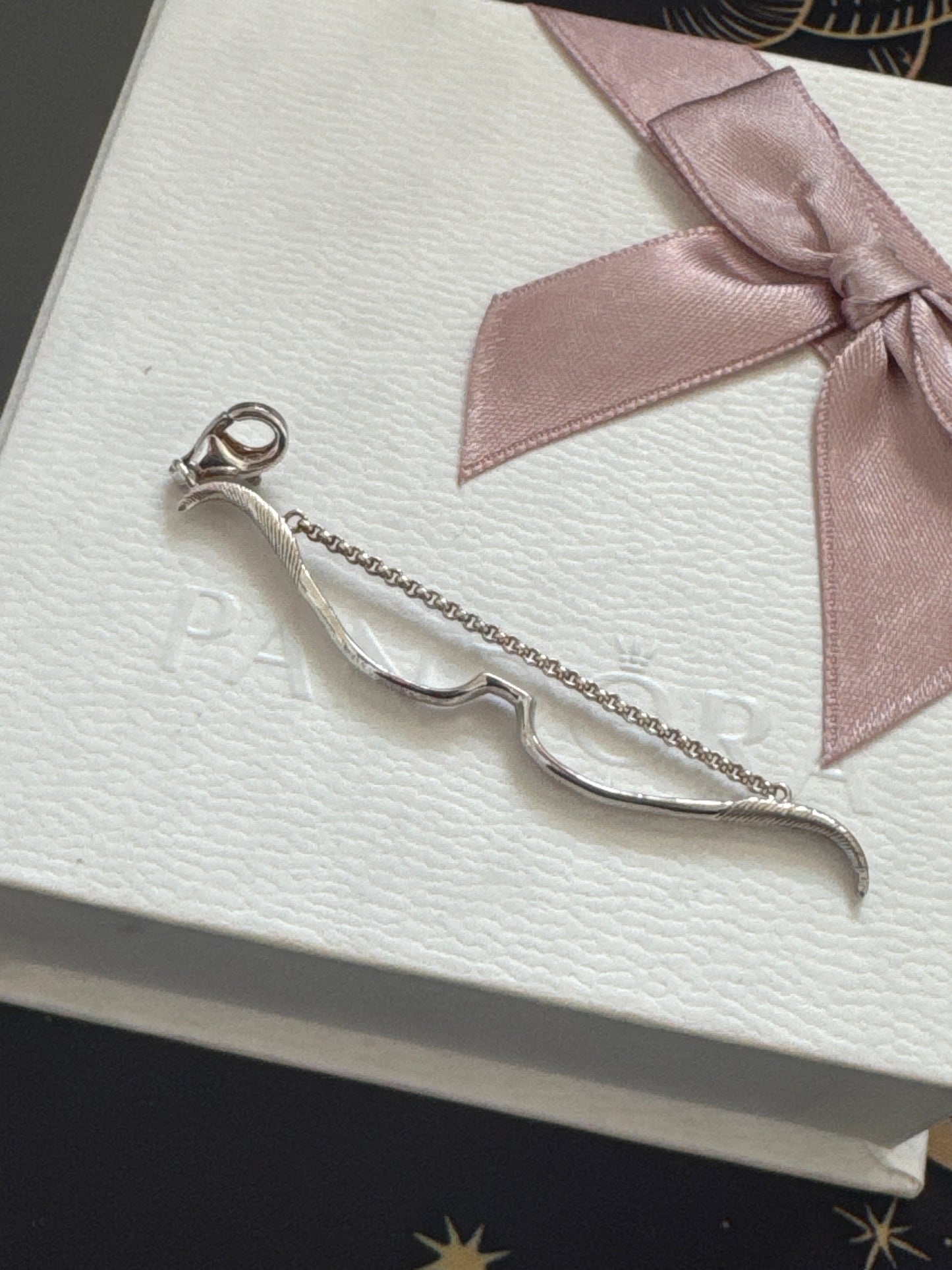 Genuine Thomas Sabo Cupid's Bow Angel Feather Large Dangle Clip Charm