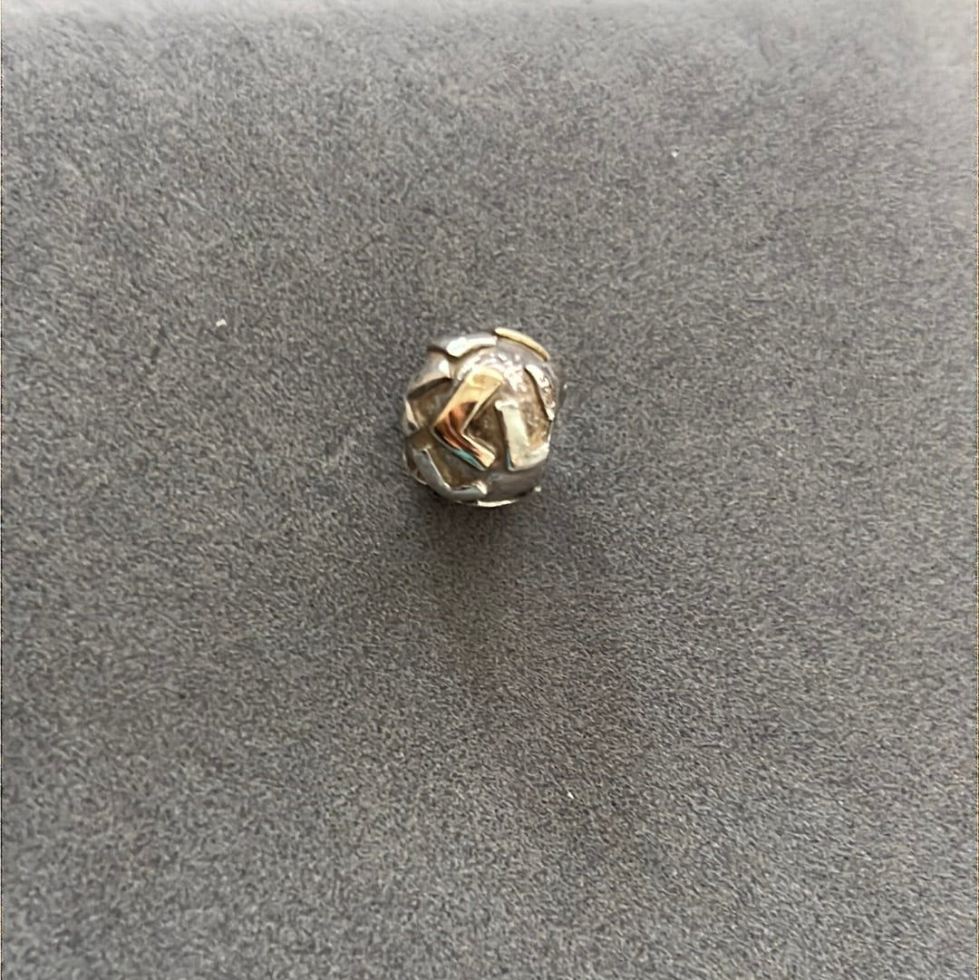 Genuine Pandora Retired Two Tone Letter L