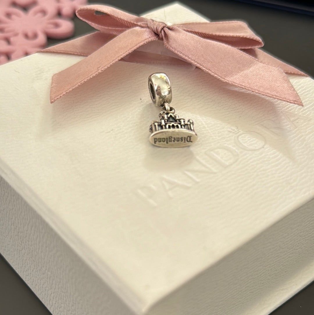 Genuine Pandora Disney Parks Exclusive Castle Dangle Charm