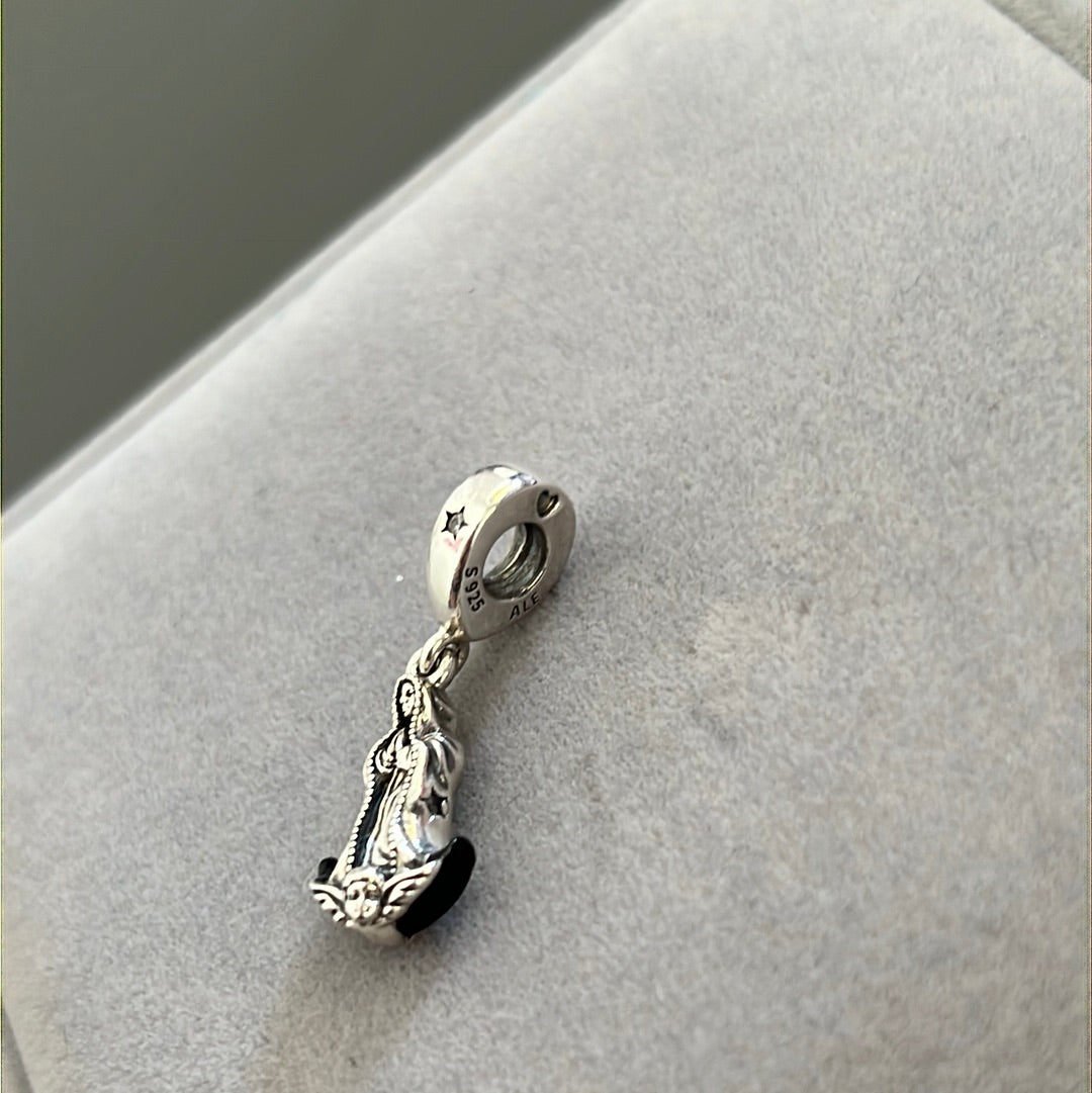 Genuine Pandora The Virgin Mary Enamel Dangle Charm Christianity