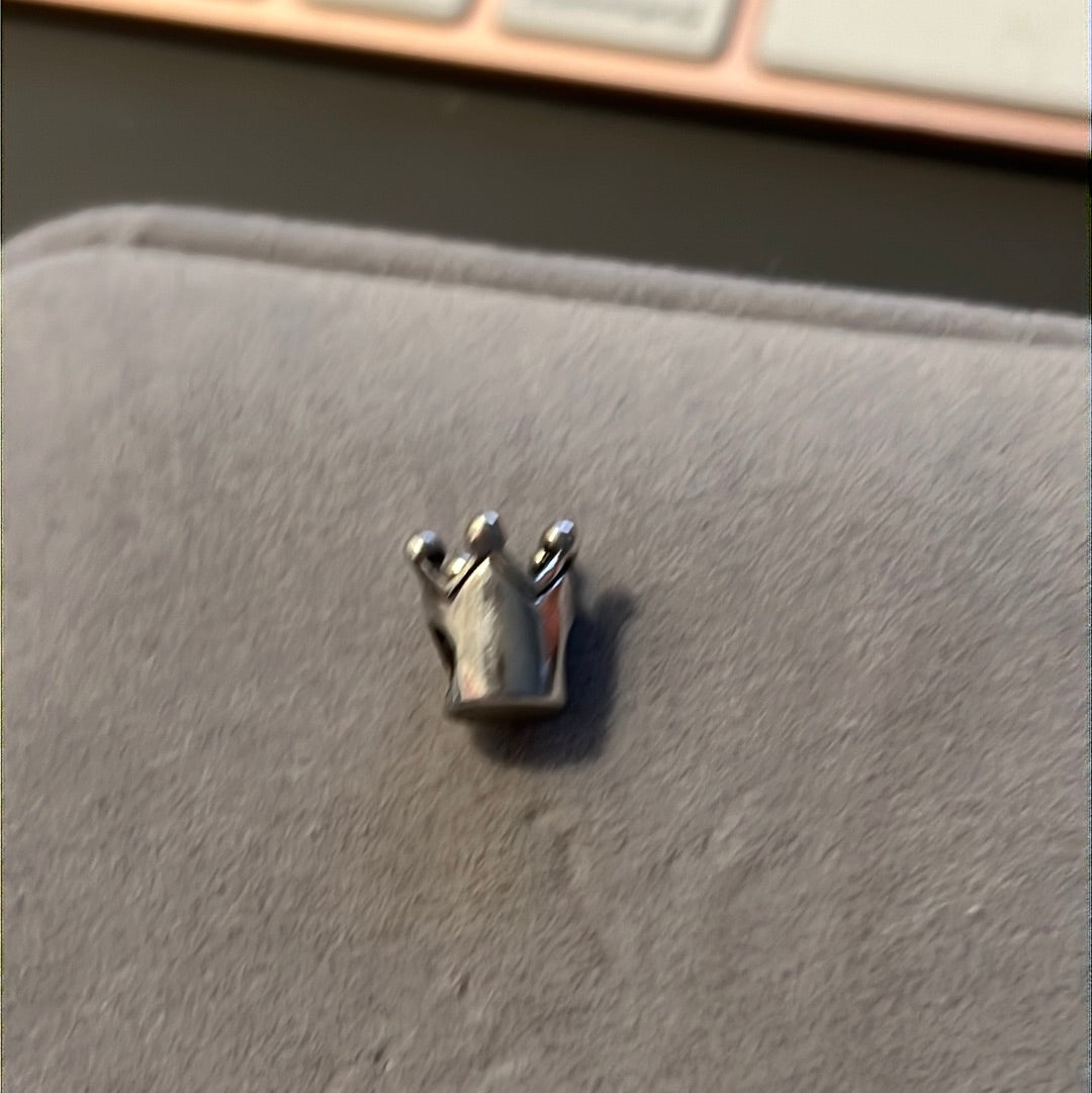 Genuine Chamilia Plain Crown Charm