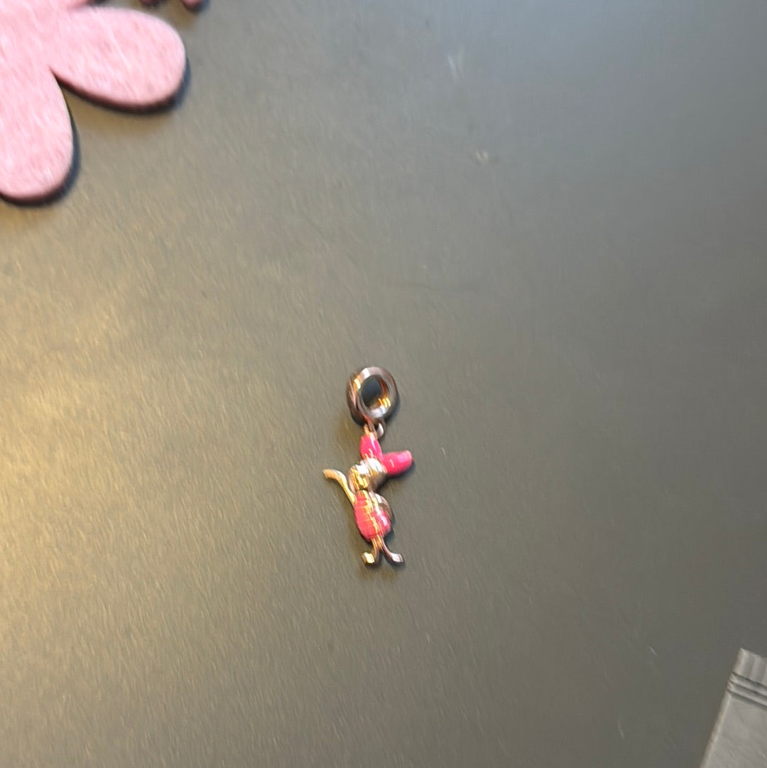 Genuine Gnoce Disney Piglet Rose Gold Dangle Charm