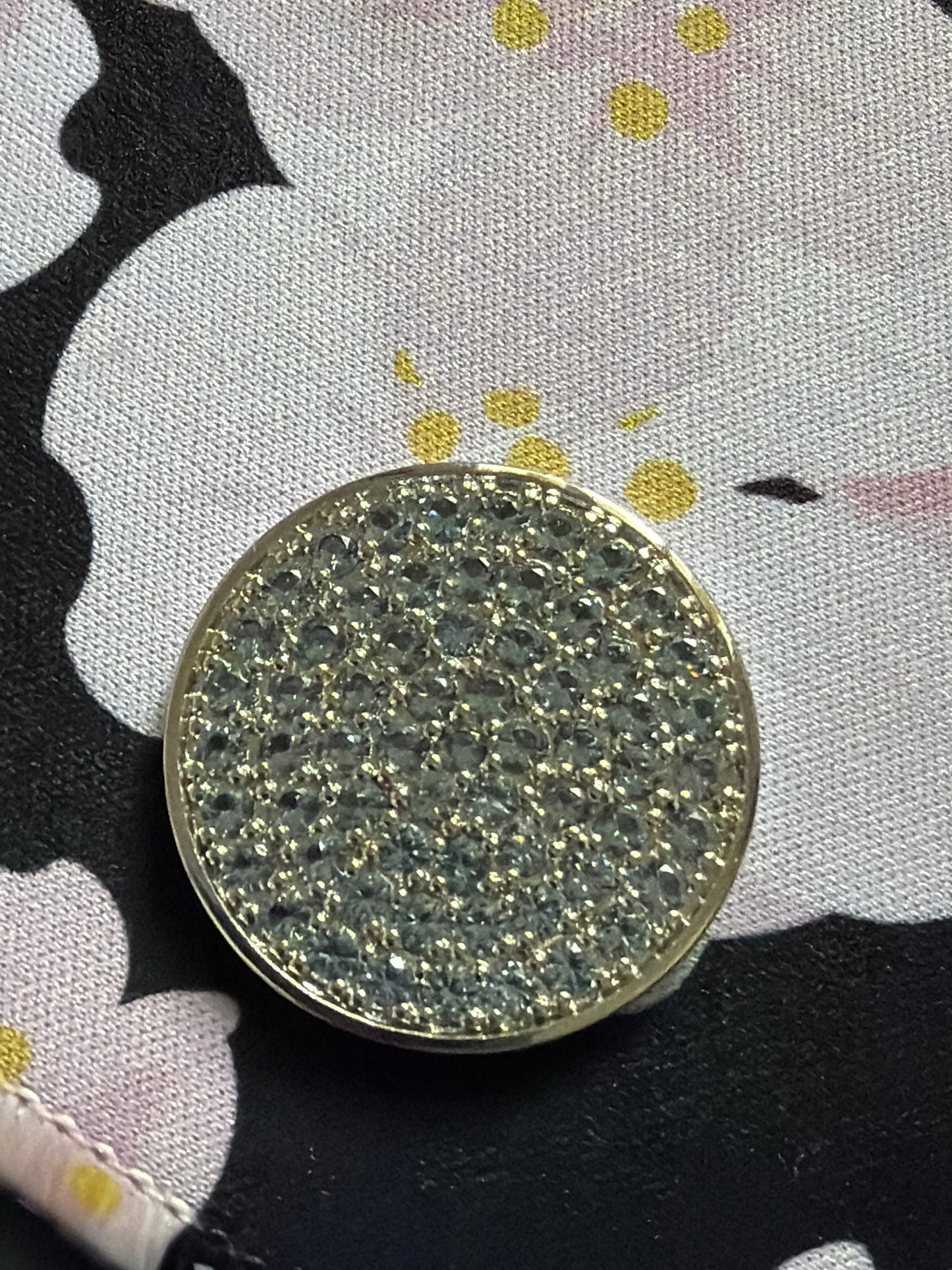 Genuine Hot Diamond Emozioni Pave Large Coin For the Coin Keeper Necklace