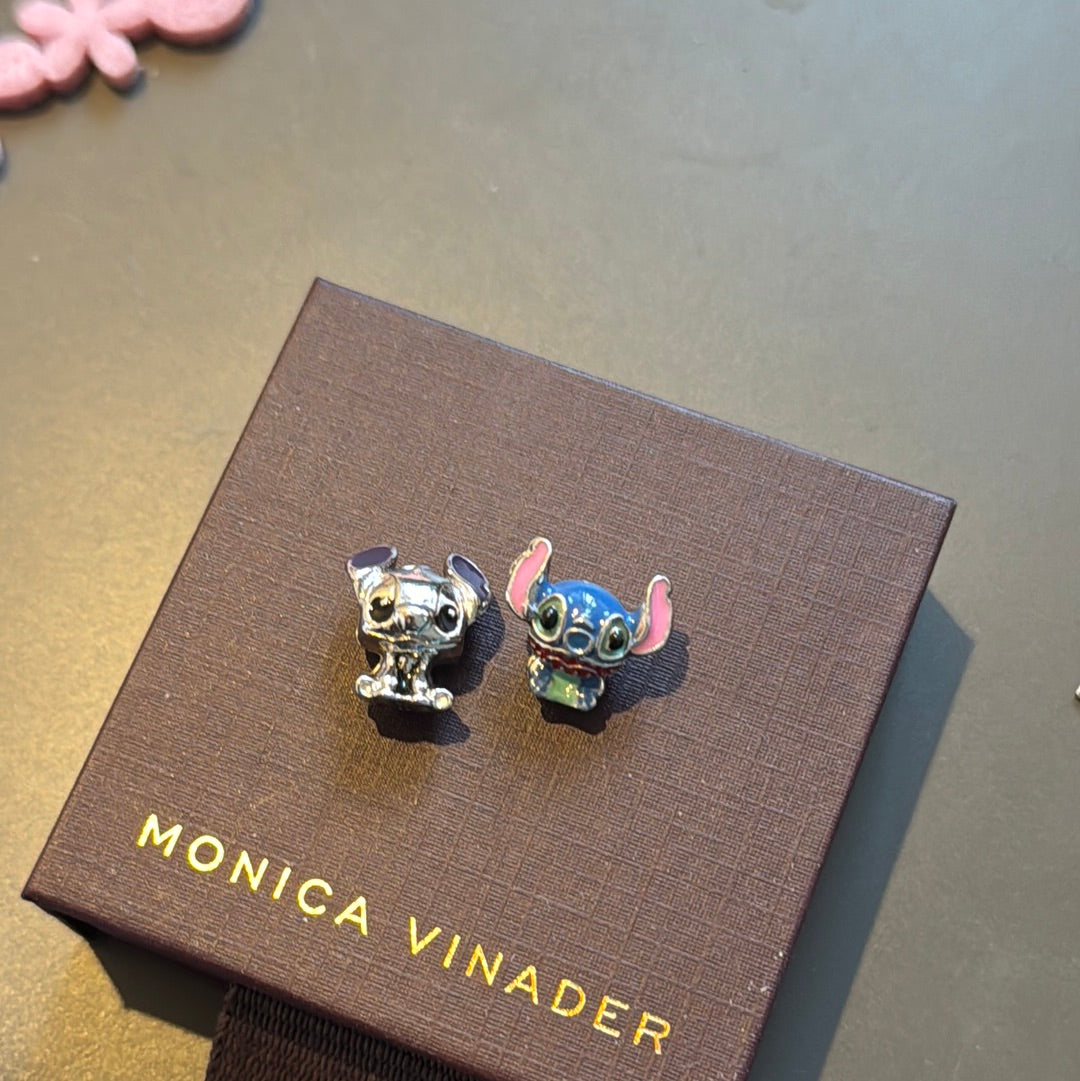 Pair of Stitch Enamel Charms