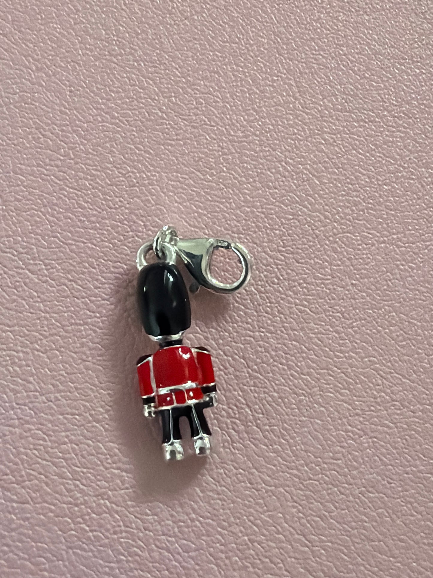 Genuine Thomas Sabo Enamel London Soldier Dangle Clip Charm