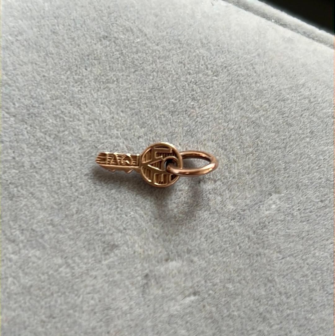 Genuine Pandora Rose Gold Regal Key Charm