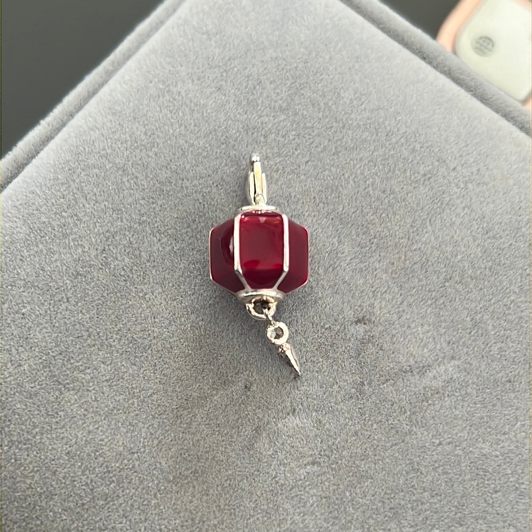Genuine Thomas Sabo Red Lantern Dangle Clip Charm