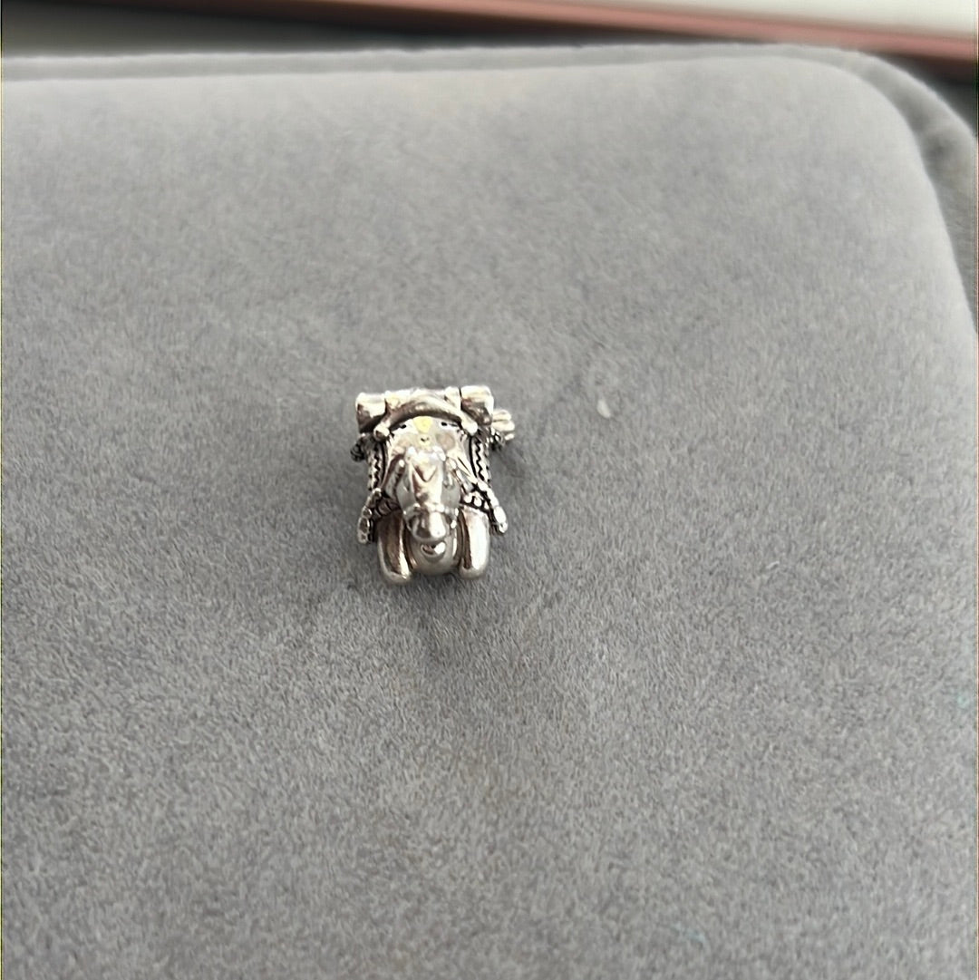 Genuine Pandora Rare Camel Animal Travel Egypt Charm With Dangle Tassle
