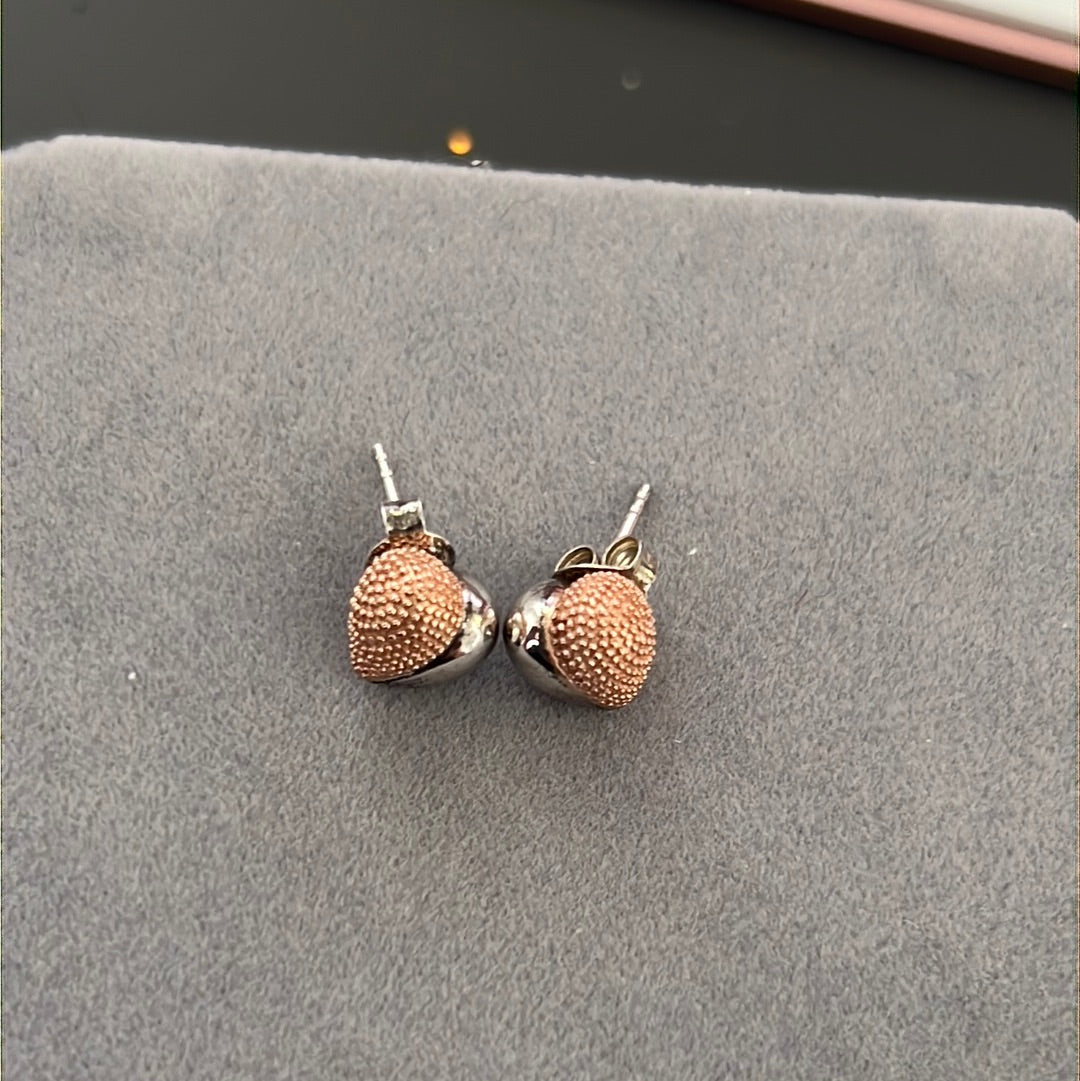 Genuine Links of London Masquerade Heart Stud Earrings Rare