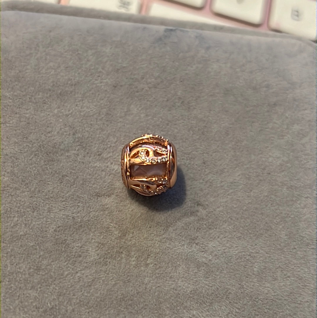 Genuine Pandora  Rose Gold Bonds of Love Charm