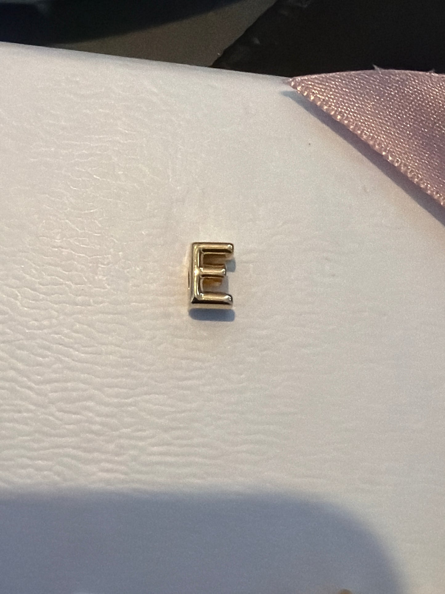 Genuine Pandora Shine Gold Initial Letter E Charm