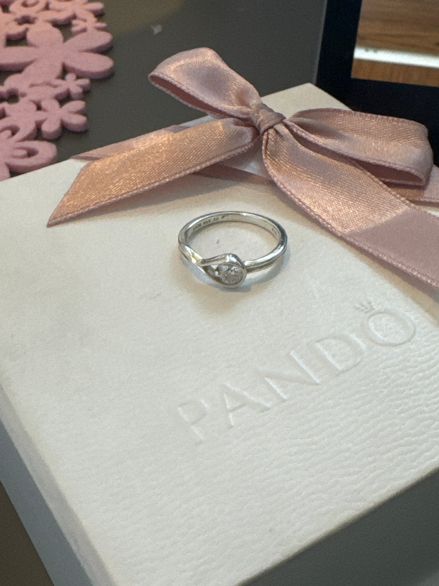 Genuine Pandora Infinite Lab Grown Diamond 0.25ct Ring Size 50