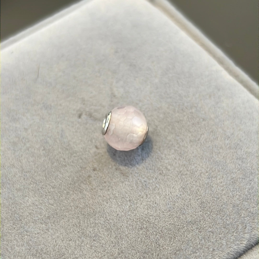 Genuine Thomas Sabo Karma Pale Pink Faceted Charm