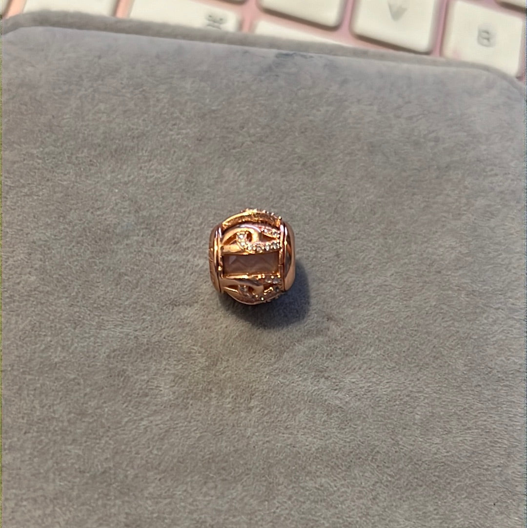 Genuine Pandora  Rose Gold Bonds of Love Charm
