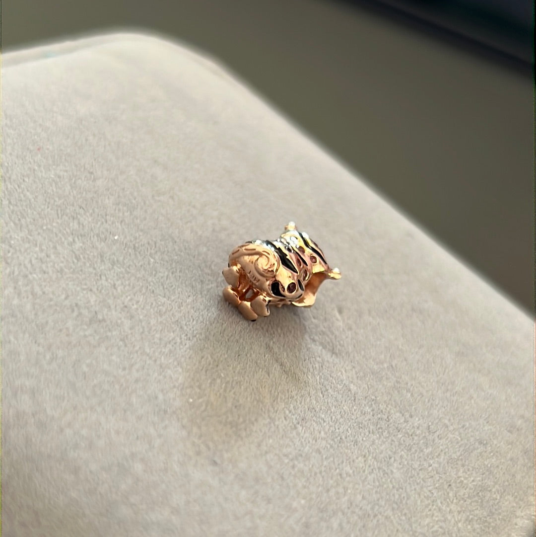 Genuine Pandora Rose Golf Chinese Tiger Pave Charm