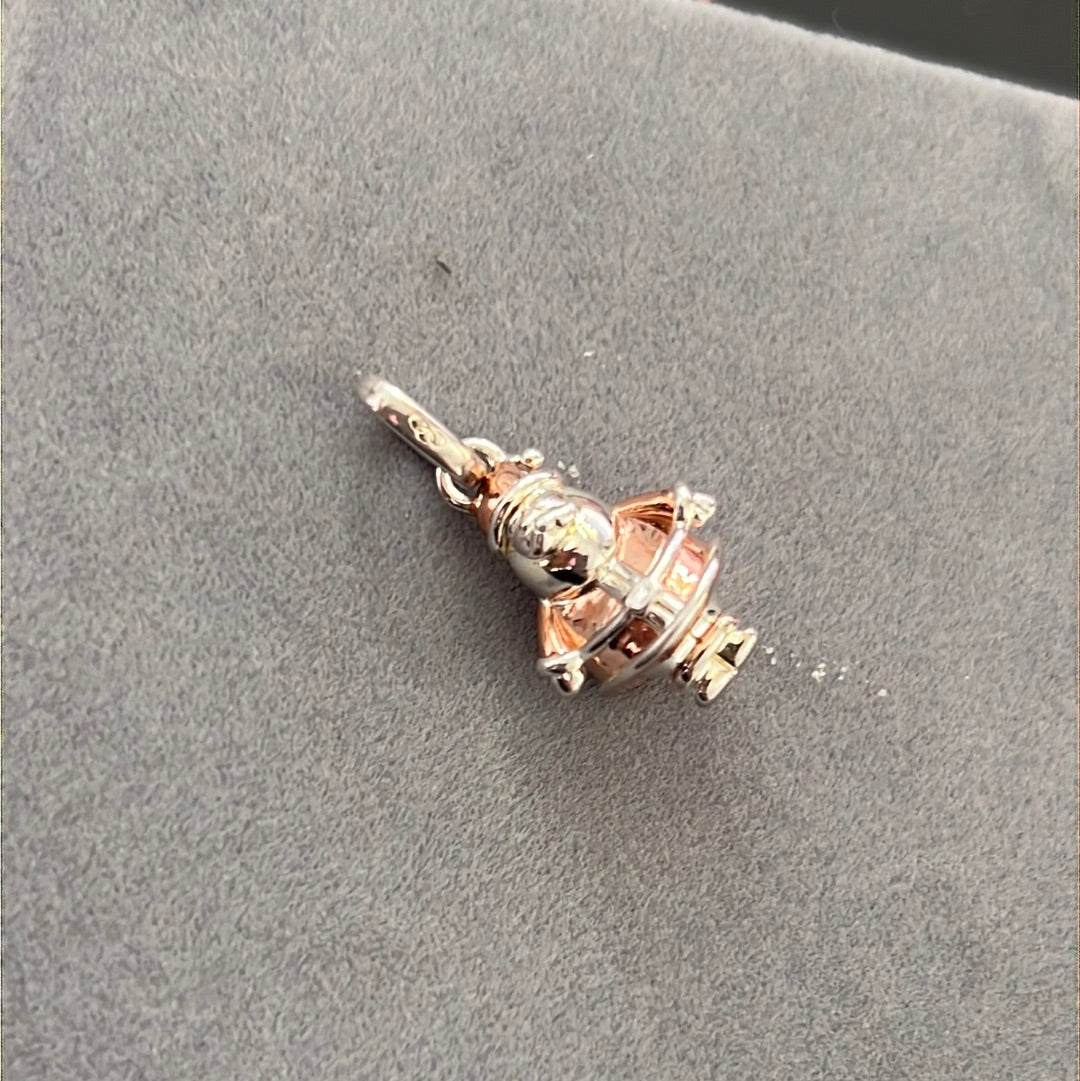 Genuine Links of London Rose Gold Santa New Dangle Charm