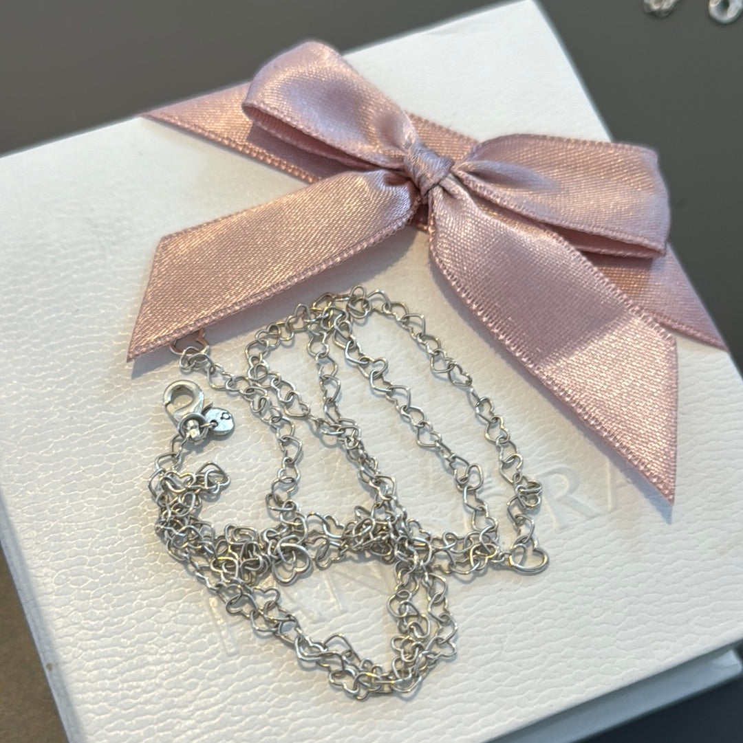 Genuine Pandora Heart Chain Necklace 60cm