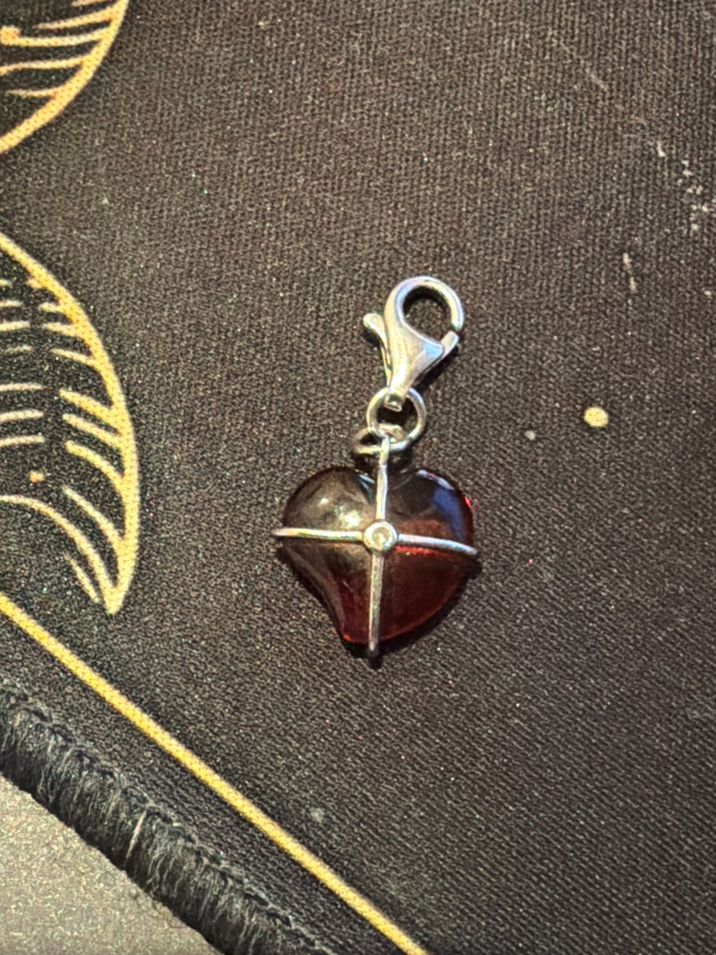 Genuine Hot Diamond Glass Heart Pink Clip Charm