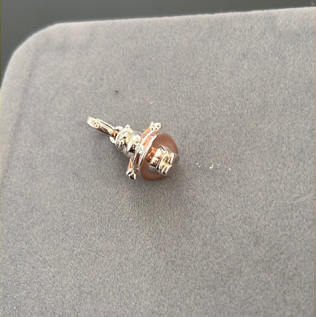 Genuine Links of London Rose Gold Santa New Dangle Charm