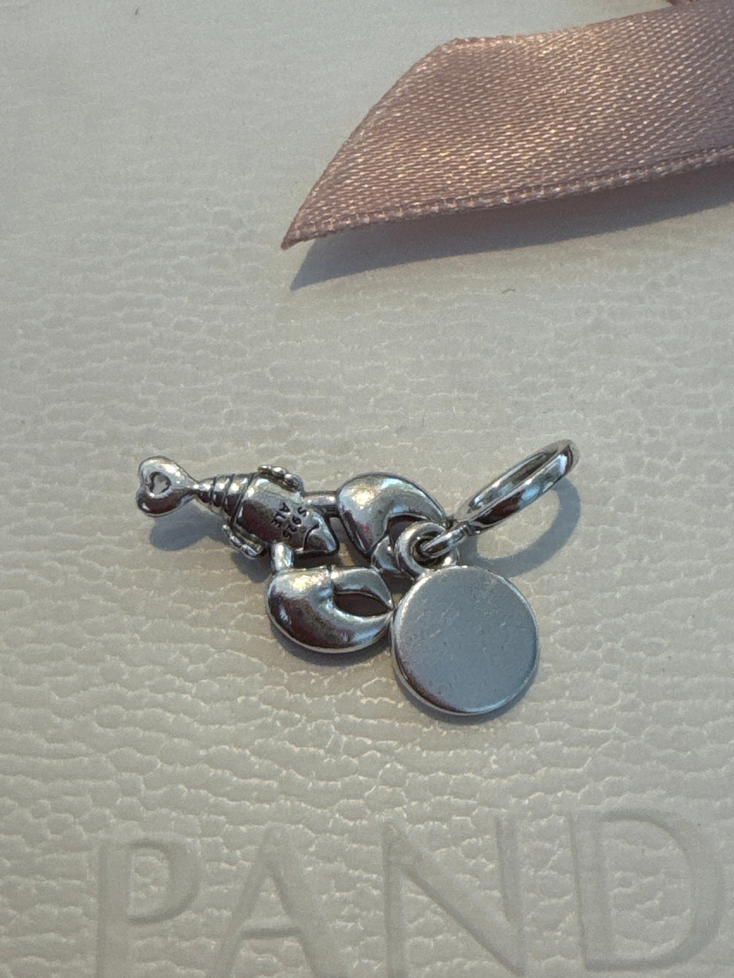 Genuine Pandora Lobster 'you are a catch' Dangle Enamel Charm