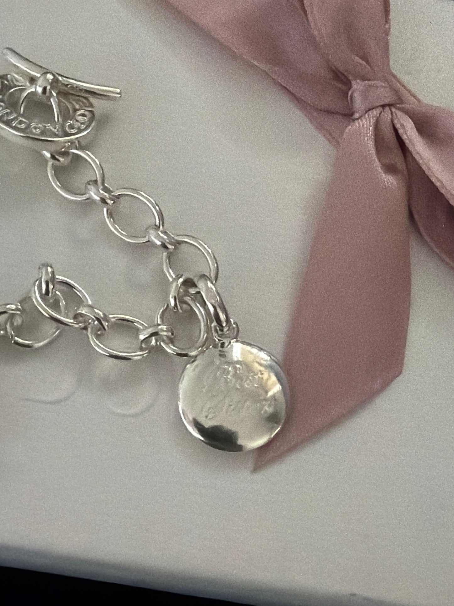 Genuine Links of London Charm Bracelet With 3 Charms 20cm T Clasp