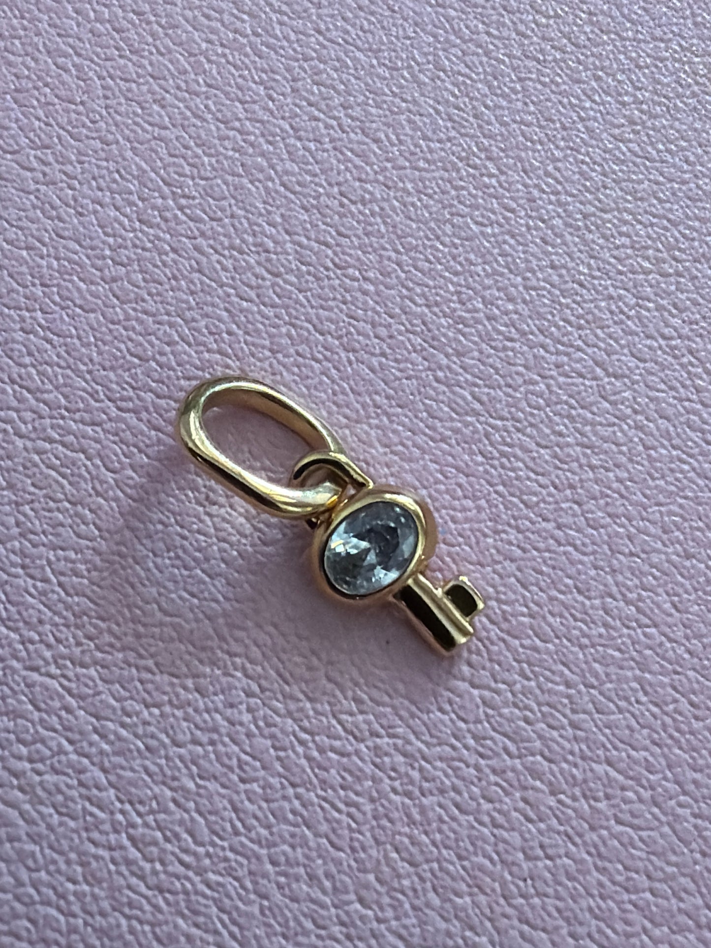 Genuine Pandora Me Micro Key CZ Shine Gold Dangle Charm