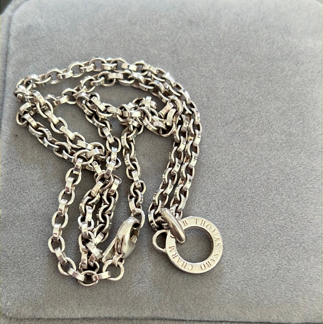 Genuine Thomas Sabo Blecher and Charm Holder Necklace 45cm